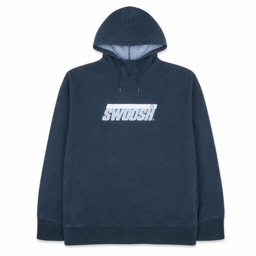 Nike Men's Blue Pullover Hoodie M Logo Graphic Fleece Sweatshirt
