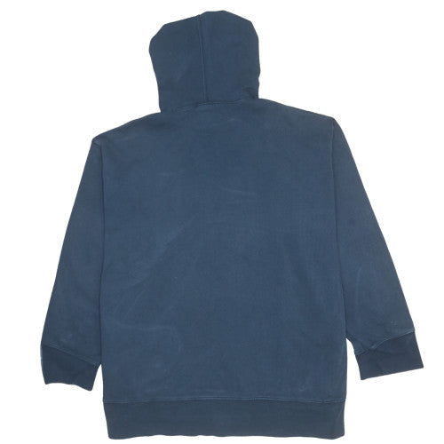 Nike Men's Blue Pullover Hoodie M Logo Graphic Fleece Sweatshirt