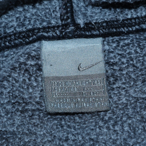 Nike Men's Blue Pullover Hoodie M Logo Graphic Fleece Sweatshirt