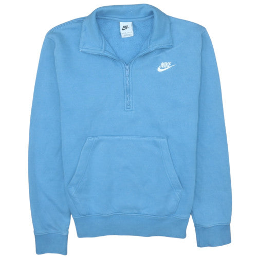 Nike Men's Blue XS Half Zip Fleece Sweatshirt