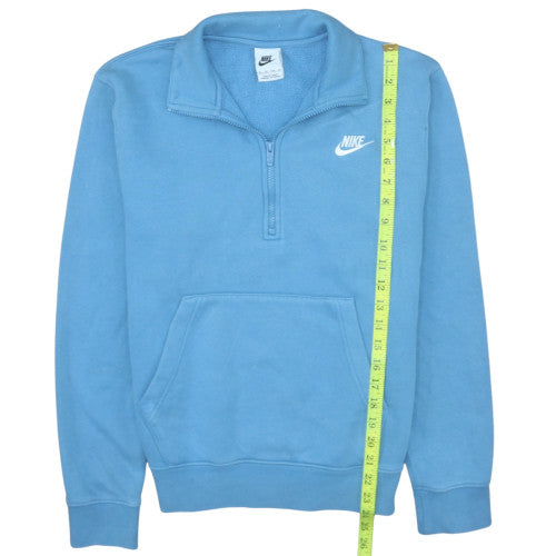 Nike Men's Blue XS Half Zip Fleece Sweatshirt