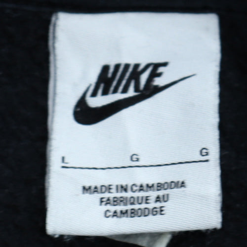 Nike Mens Black L Crew Neck Pullover Sweatshirt