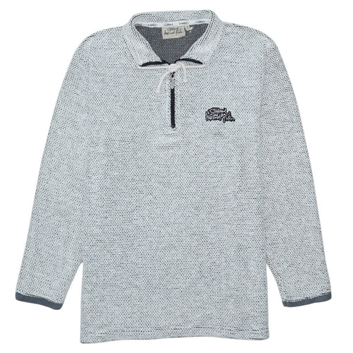 Weird Fish Men’s Grey Knit Henley Sweatshirt Size S