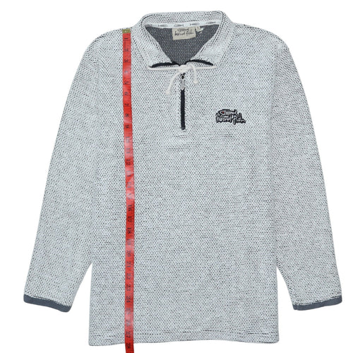 Weird Fish Men’s Grey Knit Henley Sweatshirt Size S