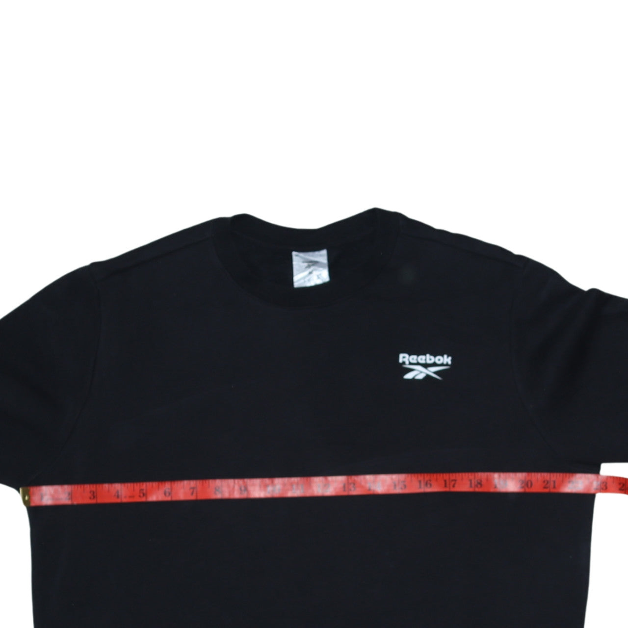 Reebok Mens Black Pullover Sweatshirt M Crew Neck Fleece