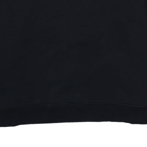 Reebok Mens Black Pullover Sweatshirt M Crew Neck Fleece