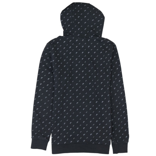 Fila Men's Black XS Pullover Hoodie with Logo Print