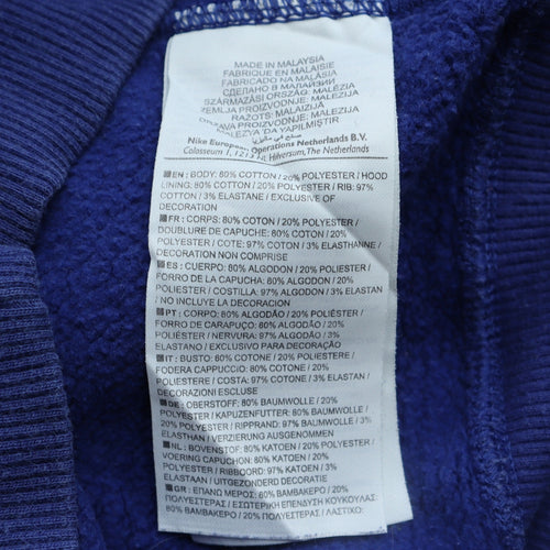 Nike Men's Blue Athletic Dept Pullover Hoodie Size M
