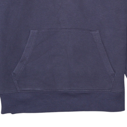 FILA Mens Blue Pullover Hoodie Small Regular Fit Cotton Blend