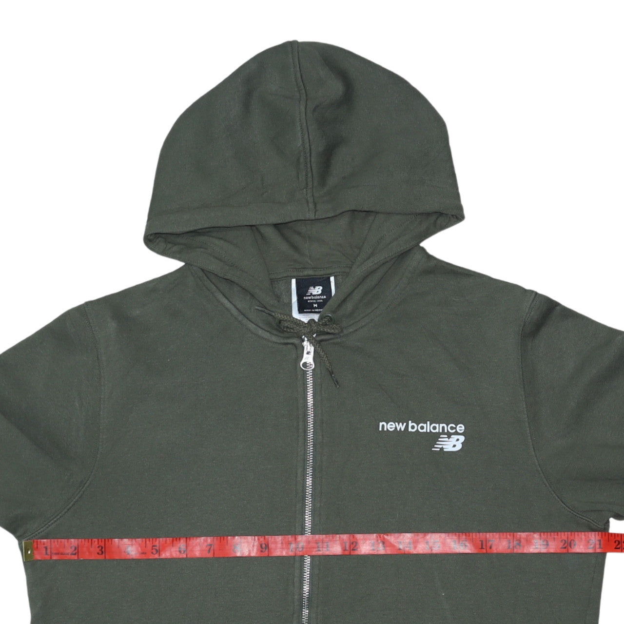 New Balance Men’s Green Full Zip Hoodie M Sports Fleece