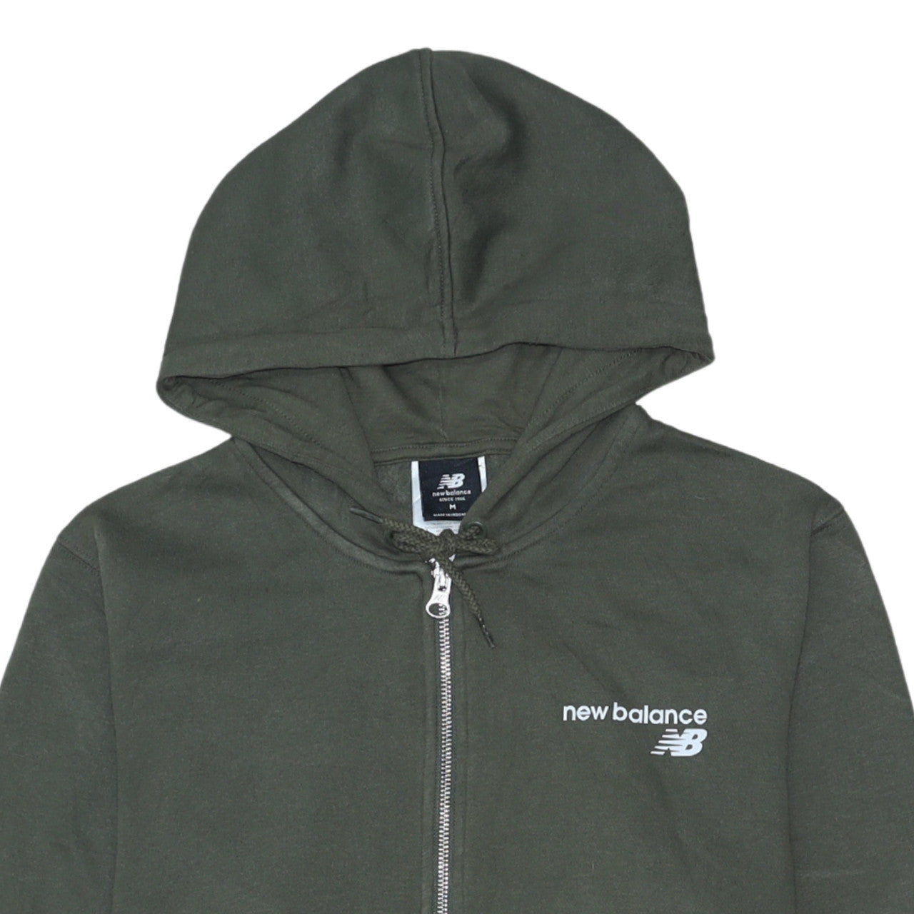 New Balance Men’s Green Full Zip Hoodie M Sports Fleece