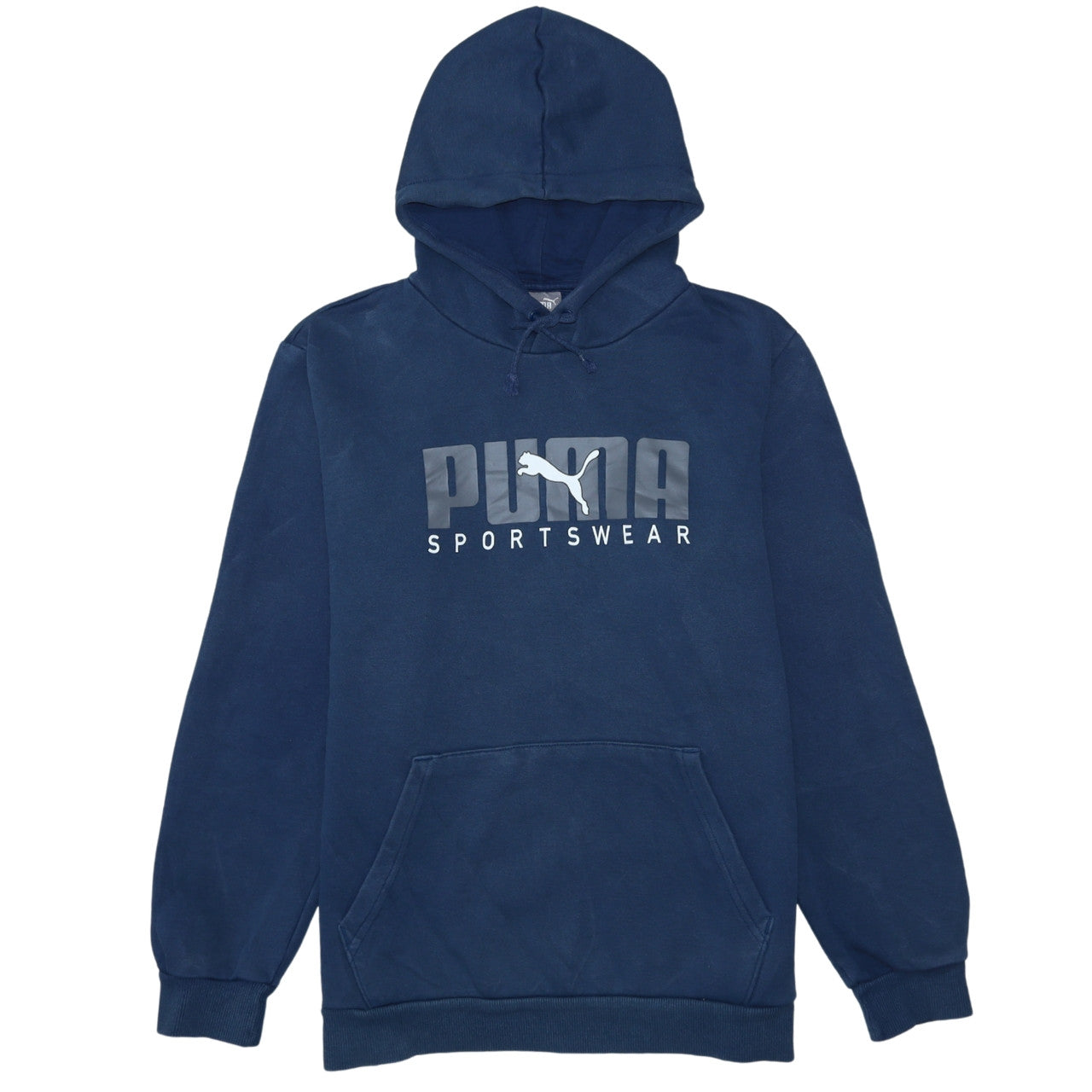 Puma Mens Blue Pullover Hoodie Sportswear M Hooded Sweatshirt