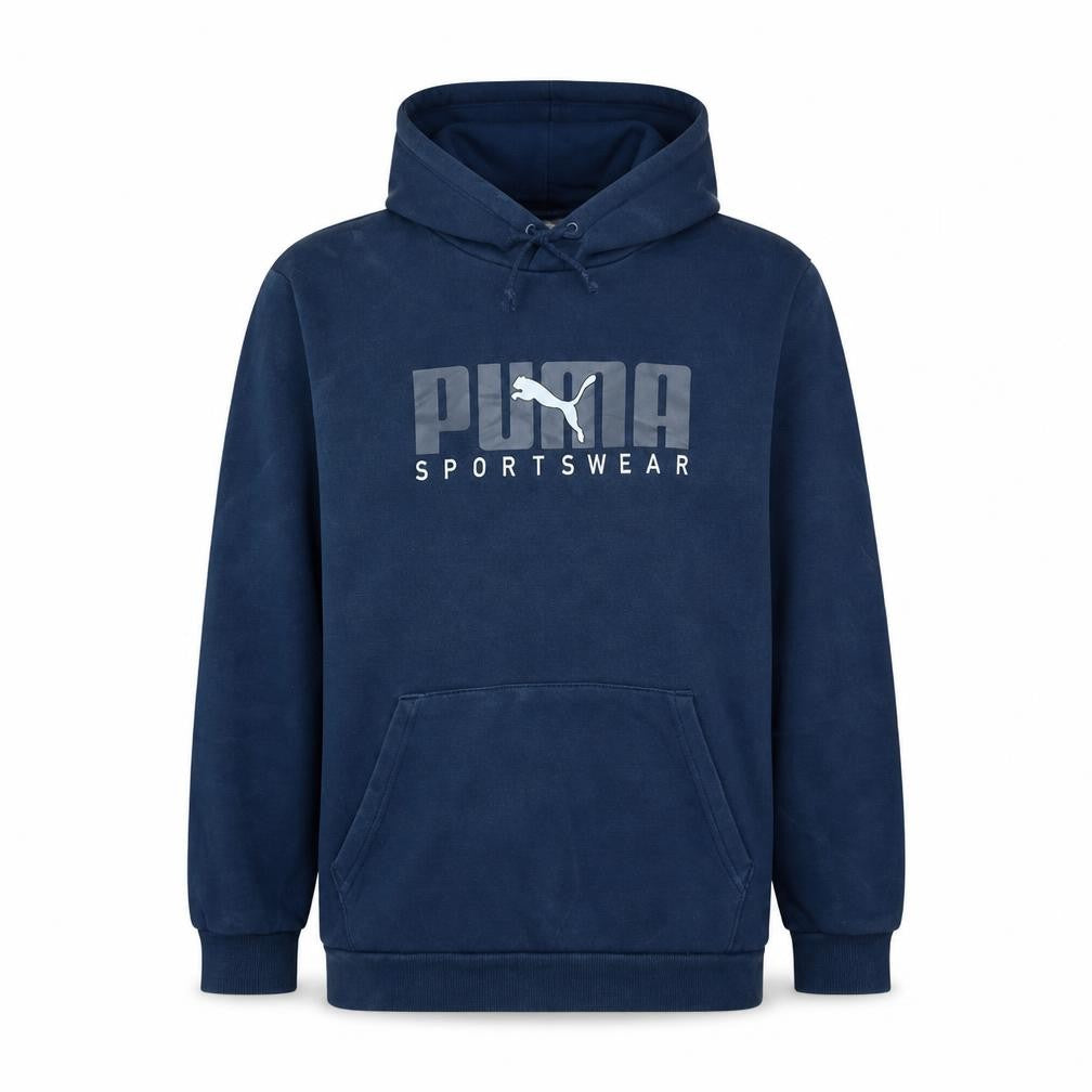 Puma Mens Blue Pullover Hoodie Sportswear M Hooded Sweatshirt