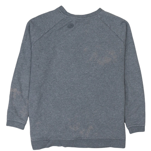 Nike Men’s Grey Pullover Sweatshirt L Logo Crew Neck Sports