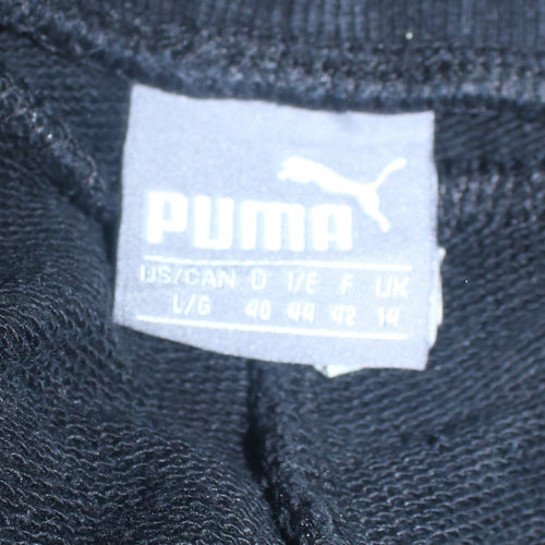 Puma Men's Black Jogger Sweatpants L Regular Fit Casual Sportswear
