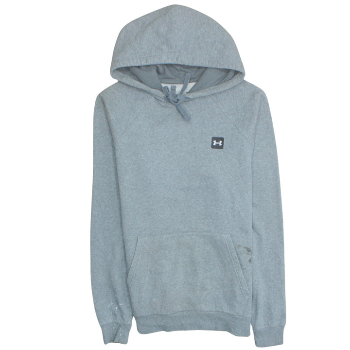 Under Armour Men Grey Pullover Hoodie M Fleece Loose Fit
