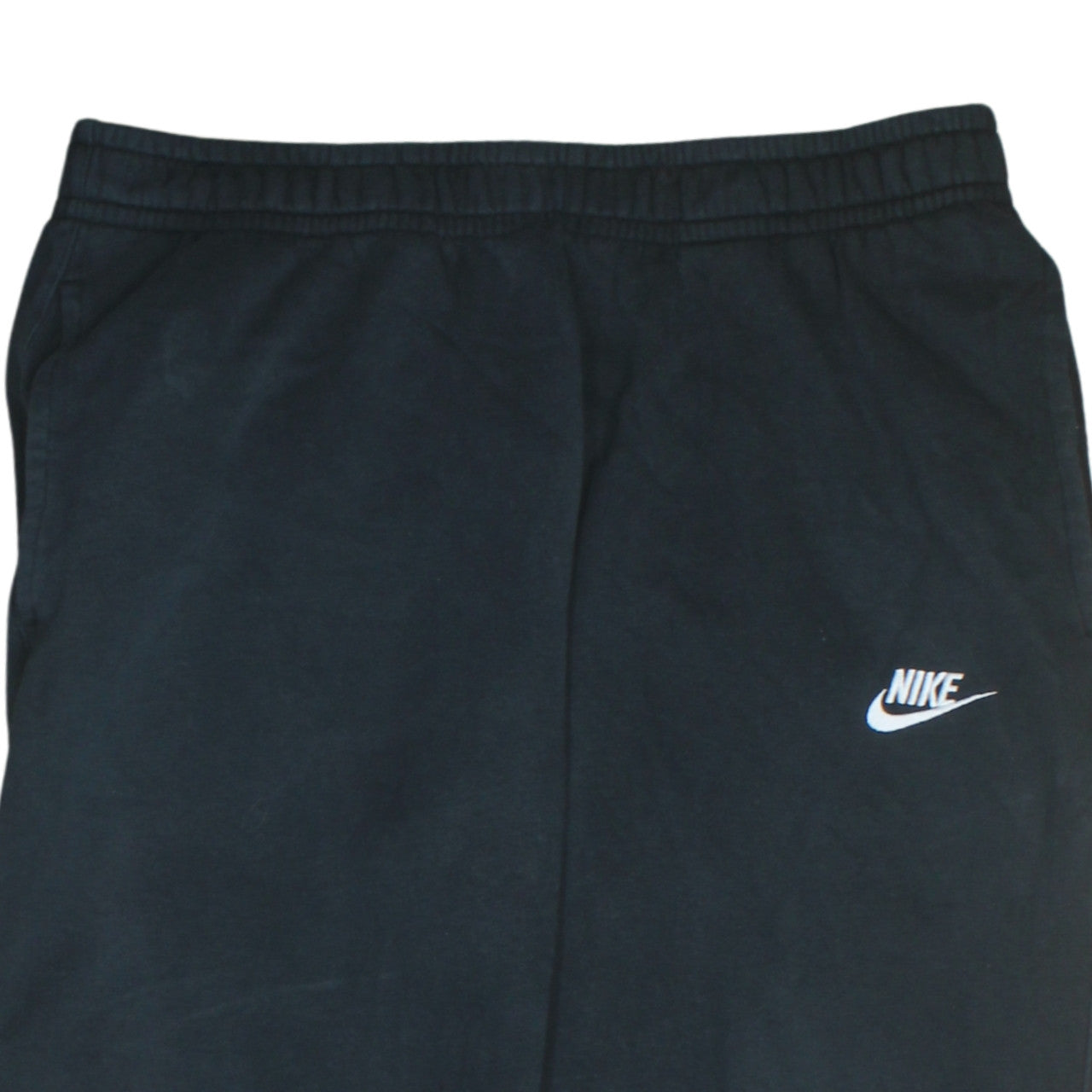 Nike Men Black Jogger Trousers L Fleece Elastic Waist Comfort
