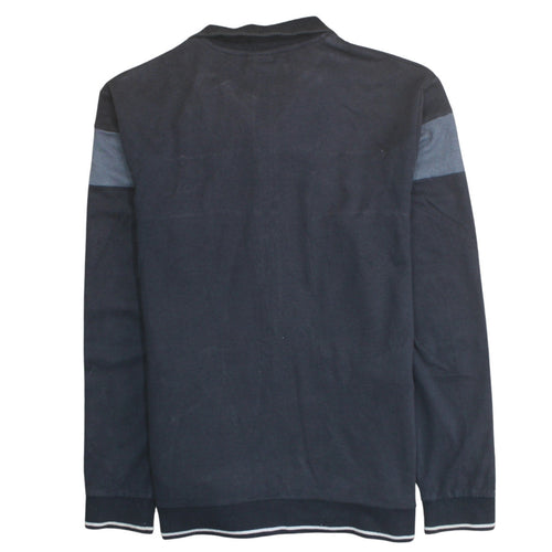 BOSS Men's Blue Full Zip Cotton Sweatshirt L Regular Fit