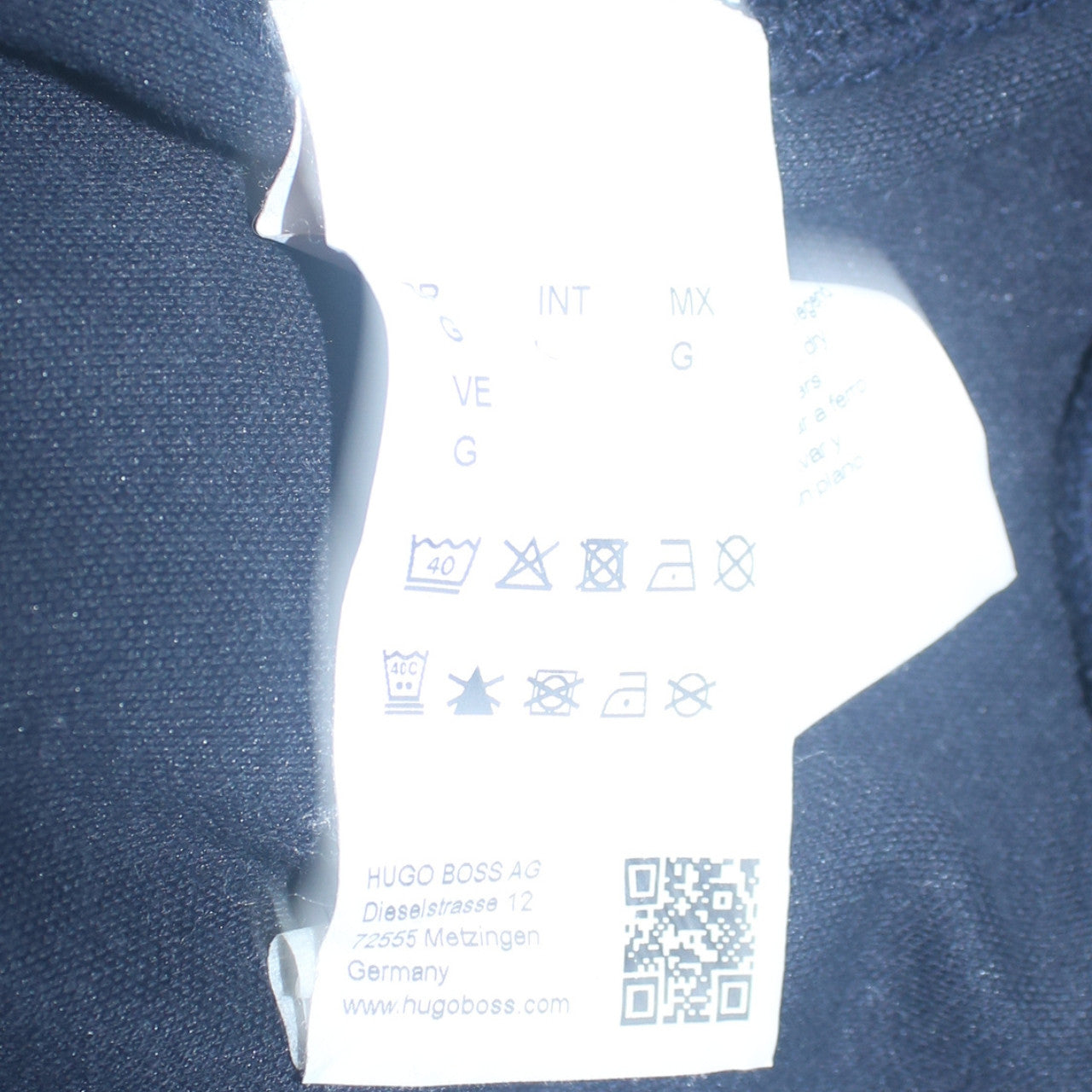 BOSS Men's Blue Full Zip Cotton Sweatshirt L Regular Fit