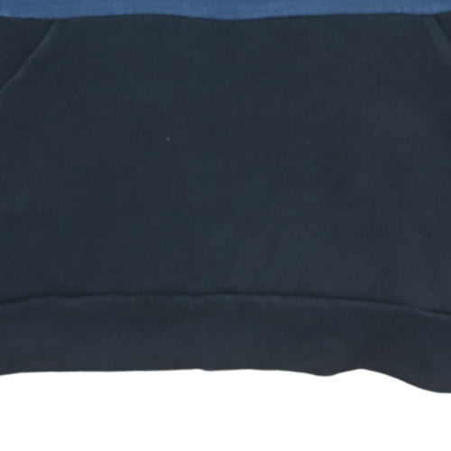 Adidas Mens Blue Crew Neck Pullover Sweatshirt M Classic Logo