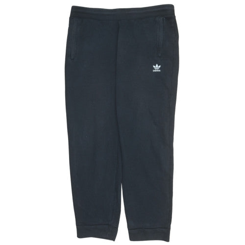 Adidas Mens Black XL Sweatpants Tapered Fit Casual Trousers