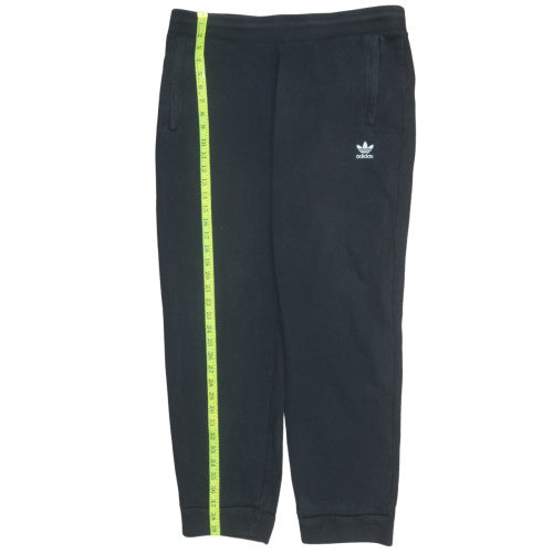 Adidas Mens Black XL Sweatpants Tapered Fit Casual Trousers