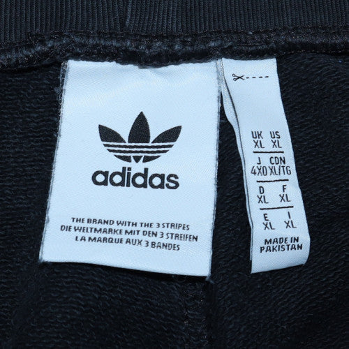 Adidas Mens Black XL Sweatpants Tapered Fit Casual Trousers