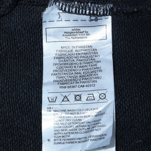 Adidas Mens Black XL Sweatpants Tapered Fit Casual Trousers