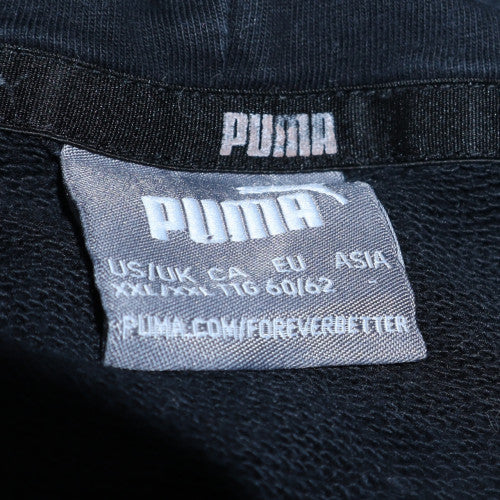 Puma Men's Black 2XL Pullover Hoodie with Logo Graphic