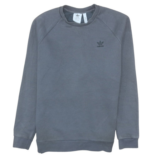adidas Men's Grey Crew Neck Pullover Sweatshirt Size M