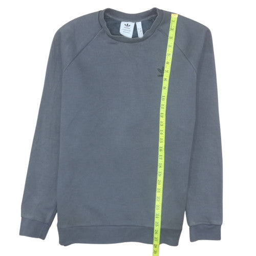 adidas Men's Grey Crew Neck Pullover Sweatshirt Size M