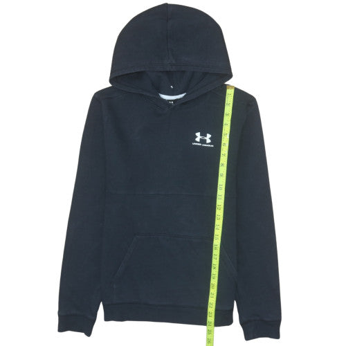 Under Armour Boys Black Pullover Hoodie YXL 158-170cm ColdGear Fleece