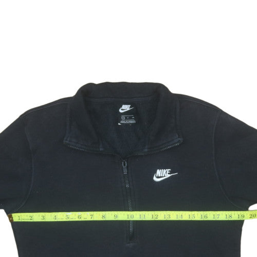Nike Men's Black 1/4 Zip Fleece Sweatshirt Size S Regular Fit
