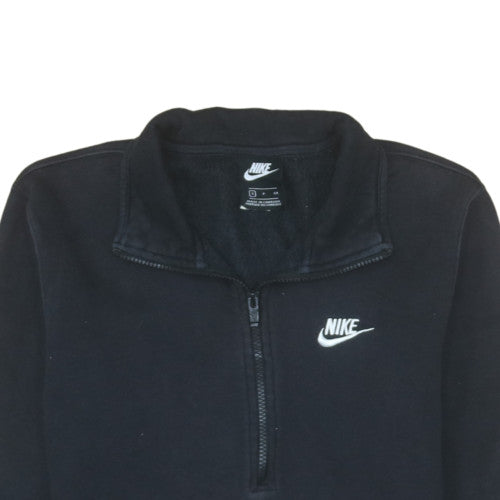 Nike Men's Black 1/4 Zip Fleece Sweatshirt Size S Regular Fit