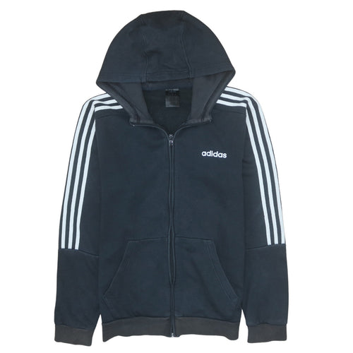 Adidas Men's Black Full Zip Hoodie Size M Sports Style