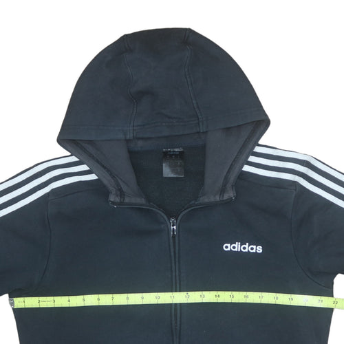 Adidas Men's Black Full Zip Hoodie Size M Sports Style