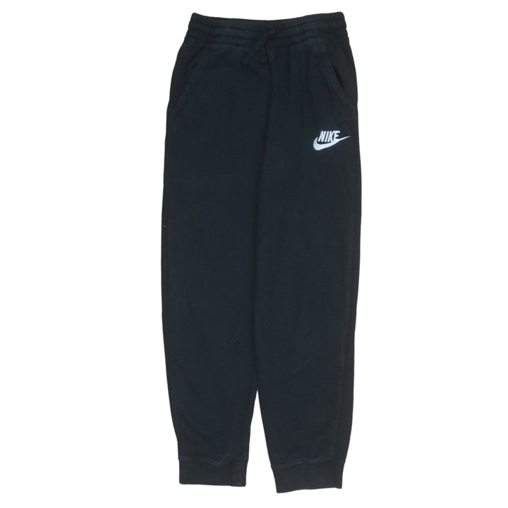 Nike Boys Black Jogger Sweatpants 147-158cm Cotton Blend Elastic Waist