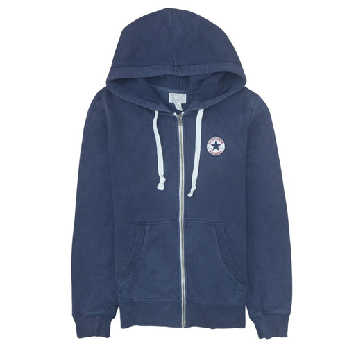 Converse Men's Blue Full Zip Hoodie Size M Regular Fit