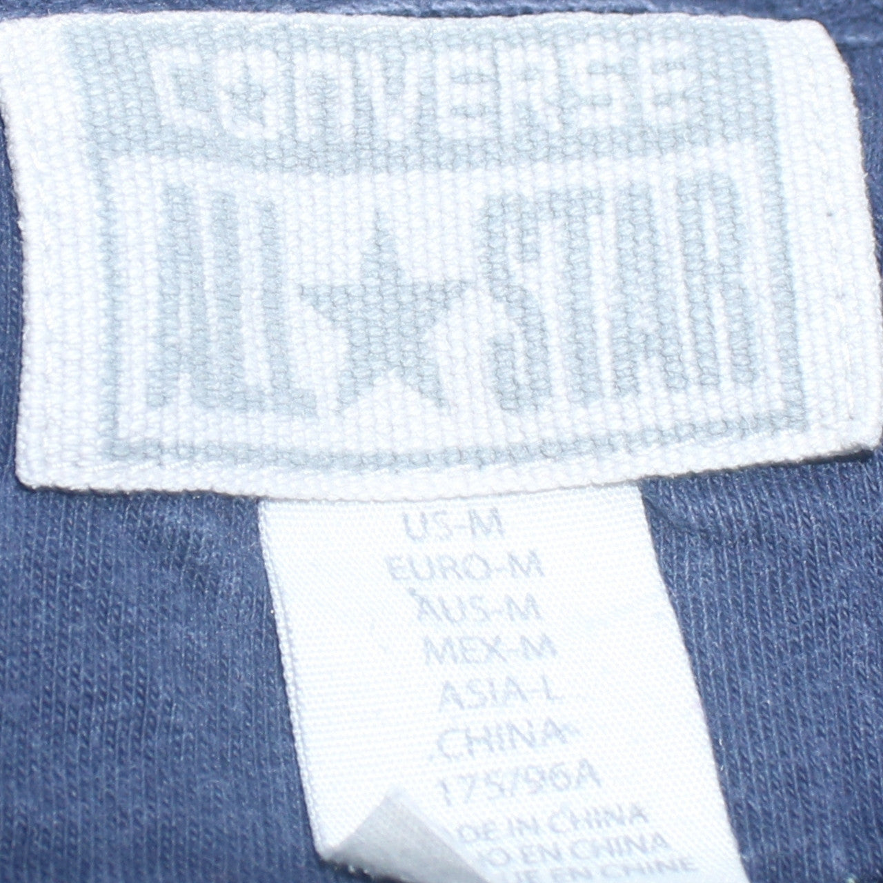 Converse Men's Blue Full Zip Hoodie Size M Regular Fit