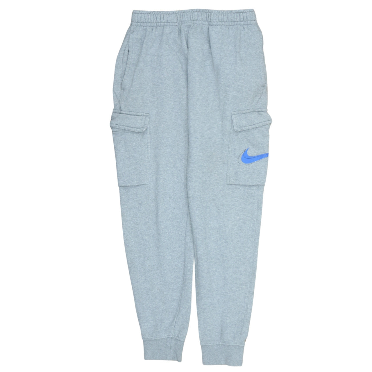 Nike Men Grey Cargo Sweatpants Small Regular Fit Cotton Blend