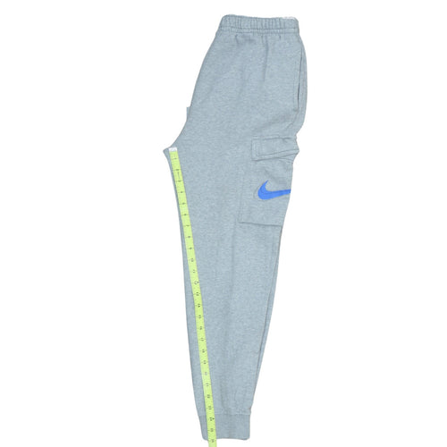 Nike Men Grey Cargo Sweatpants Small Regular Fit Cotton Blend