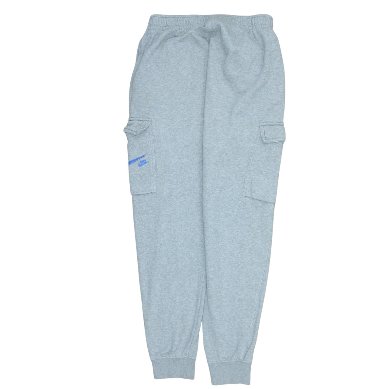 Nike Men Grey Cargo Sweatpants Small Regular Fit Cotton Blend
