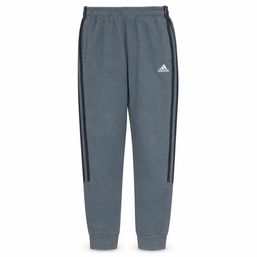 Front view of Adidas Men's Grey Joggers Small Regular Fit Athletic Sweatpants