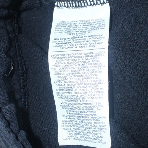 Nike Men's Black XL Jogger Sweatpants Cotton Blend Tapered Fit