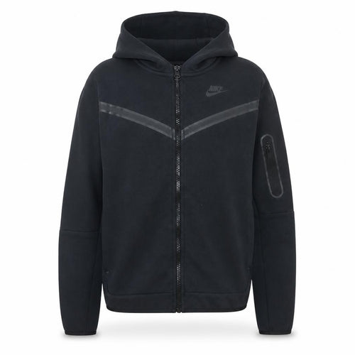 Nike Boys Black Full Zip Hoodie XL (158-170cm) Fleece Lined Casual