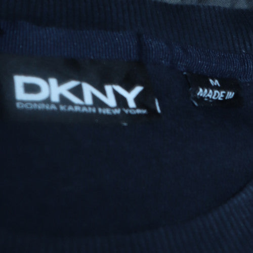 DKNY Women's Black Cotton Blend Pullover Sweatshirt M
