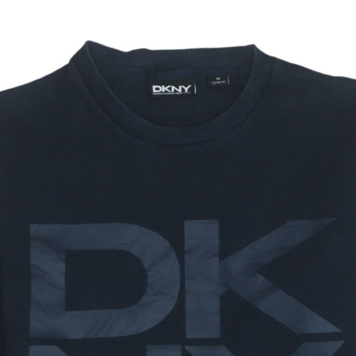 DKNY Women's Black Cotton Blend Pullover Sweatshirt M