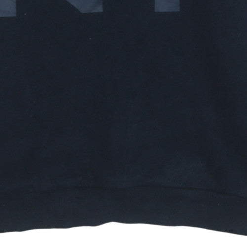 DKNY Women's Black Cotton Blend Pullover Sweatshirt M