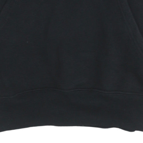 H&M Womens Black Pullover Hoodie XS The Rolling Stones Logo Graphic Sweatshirt