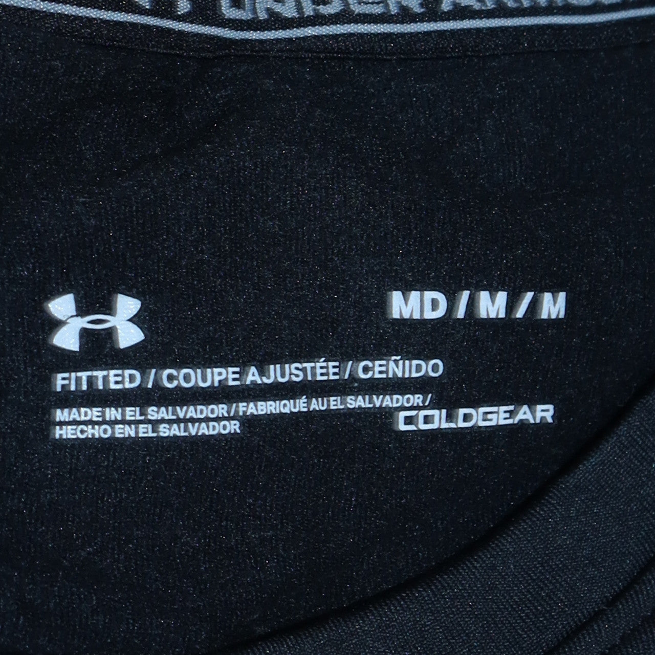 Under Armour Men Black Medium ColdGear Long Sleeve Compression Top